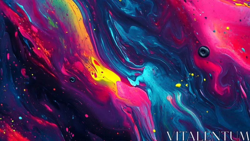 Neon rivers of liquid starlight spiral through cosmic paint