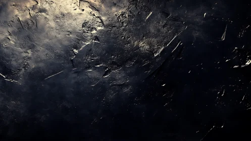 Midnight metal remembers sunlight in scraped cosmic shadows