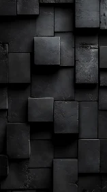 Quiet charcoal blocks rise in a calm geometric rhythm