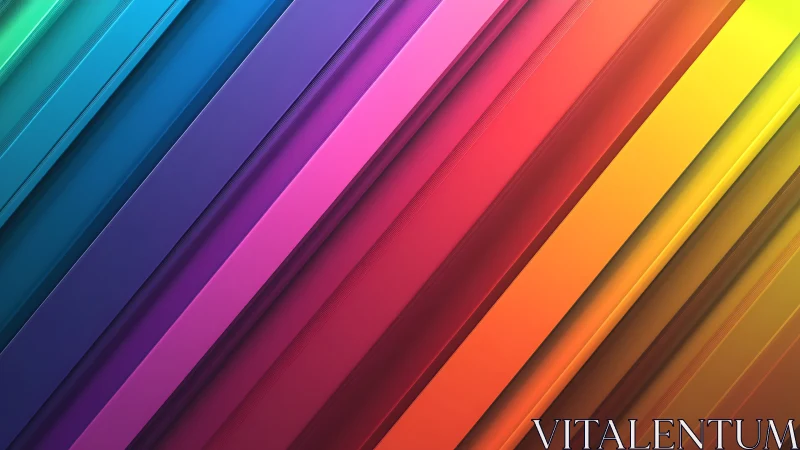 Diagonal spectrum bands in layered abstract gradient design.