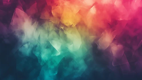 Vibrant Abstract Geometric Background with Soft Blurred Colors.