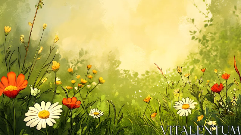 Wildflower Garden Dreams in Vibrant Bloom.