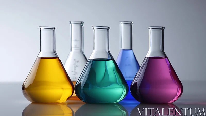 Chromatic flasks quietly rehearse a laboratory light show