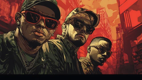 Streetwise trio leans into bold urban energy and shared style