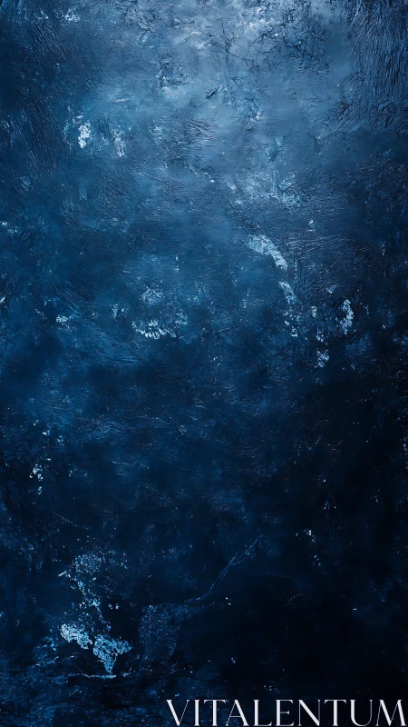 Midnight ocean wall of swirling cobalt murmurs and light.