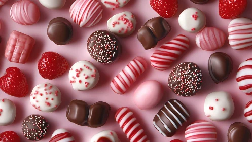 Sweet Collection of Chocolates and Candies.