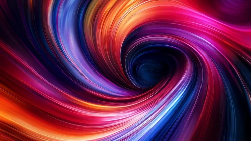 Chromatic vortex curves with luminous flowing energy bands.