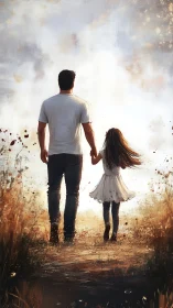 Two Souls Wander Through Golden Dust.