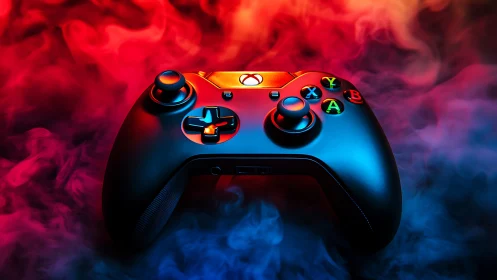 Gaming Controller Glows with Vibrant Energy and Style