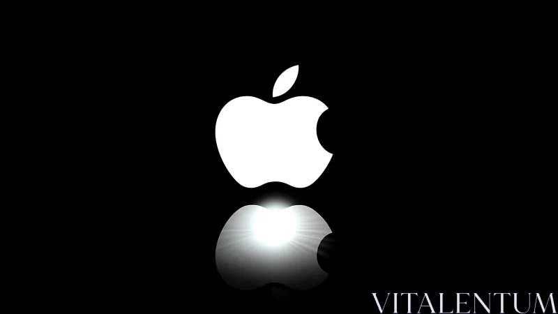 Dual Apple Logo Rendering with Luminescent Sphere.