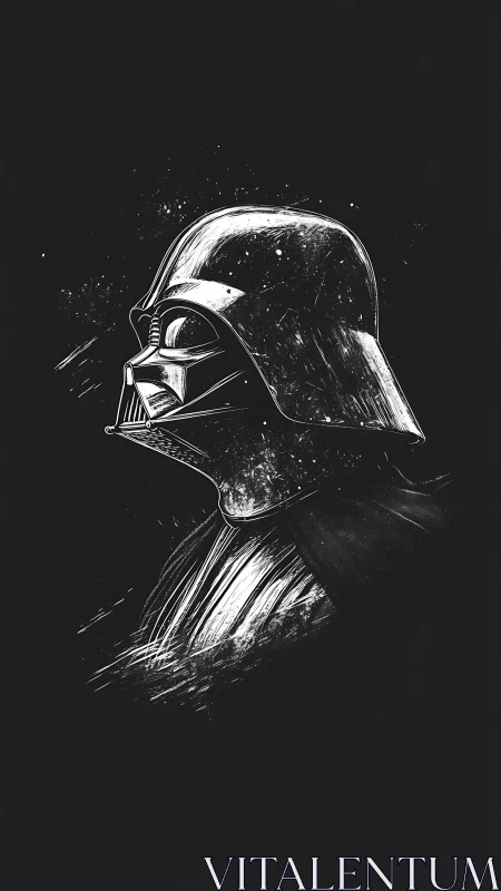 Brooding Galactic Helm in Stark Monochrome Silence.