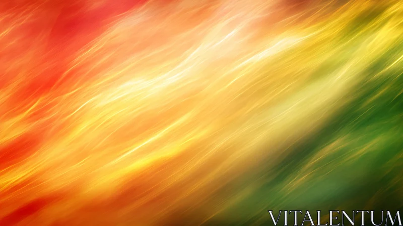 Digital painting of diagonal fiery spectrum motion field.