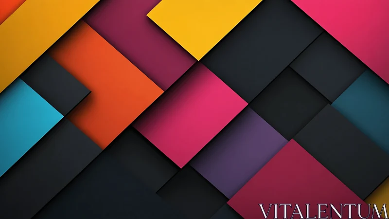 Colorful paper planes quietly collide in geometric rhythm