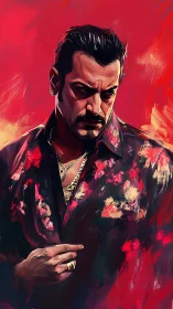 High-contrast digital portrait studies dramatic lighting and brushwork