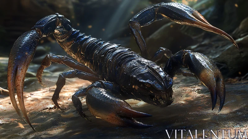 Predatory armored crustacean rendered in cinematic 3D realism