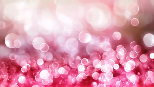 Pink bokeh background with soft circular light glow.