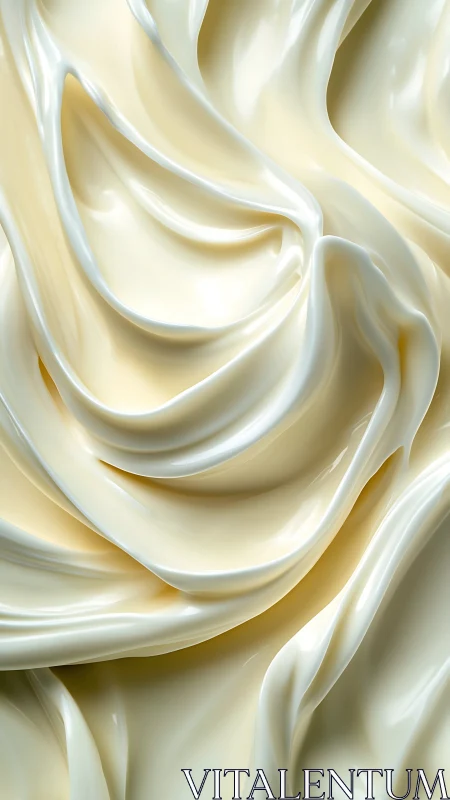 Folded cream-like surface with smooth flowing contours.