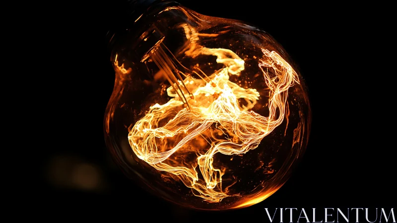 Filament currents whirl into a fiery dancer mid-spark