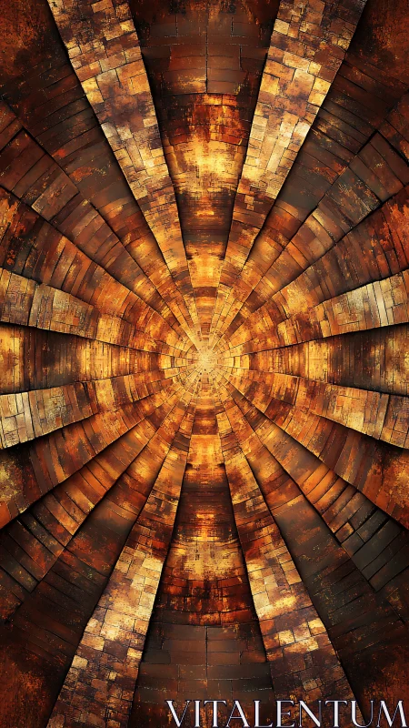 Golden tunnel of light drawing you toward a glowing center.