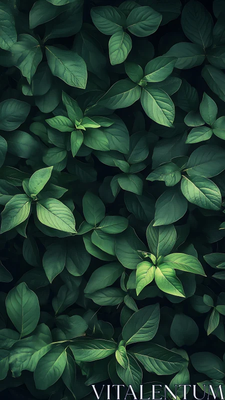 Dense green foliage pattern with layered leafy texture.