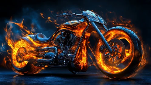 Inferno street cruiser ignites the night in liquid flame.