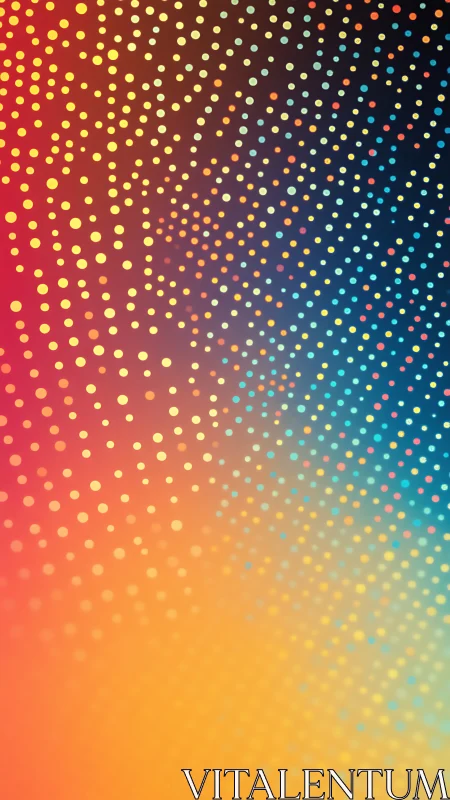 Dancing pixel constellations paint a warm chromatic galaxy