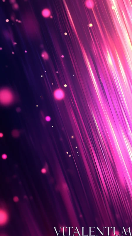 Chromatic magenta light streak vectors in diagonal motion field.