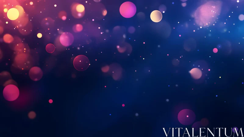 Colorful bokeh lights abstract background with dreamy, glowing style.