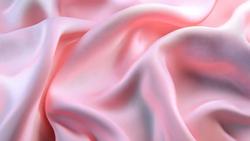 Soft pink satin folds capture luminous flowing texture.