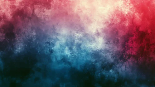 Textured red blue abstract gradient with cloudy blends.