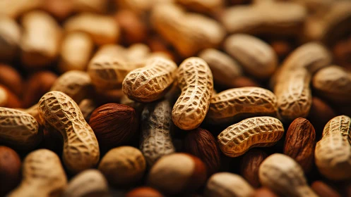 Hearty peanuts and mixed nuts invite a warm, rustic snack moment