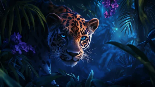 Mystical Leopard Emerges From Jungle Shadows
