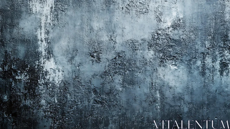 Grunge Concrete Wall Texture with Blue and Grey Abstract Finish.