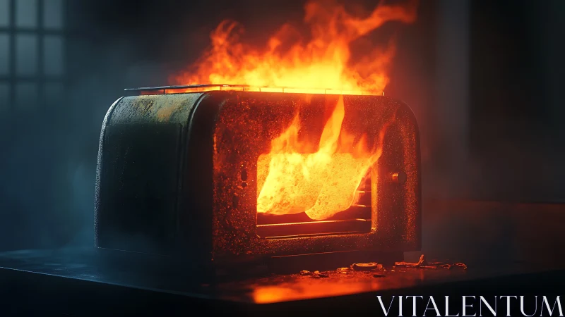 Industrial Furnace with Intense Thermal Output.