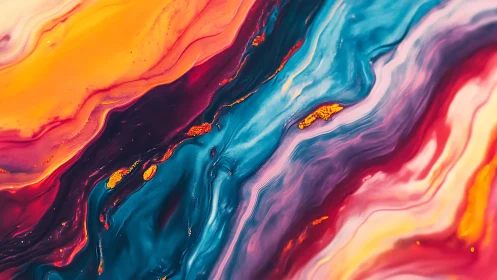 Molten nebula rivers collide in candy-bright turbulence.