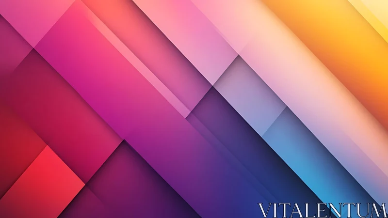 Vibrant geometric abstract background with gradient colors.