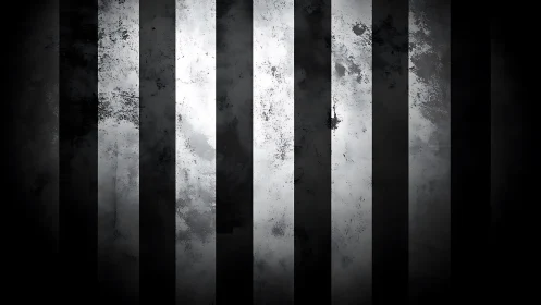 Gentle light emerging through bold moody stripes.