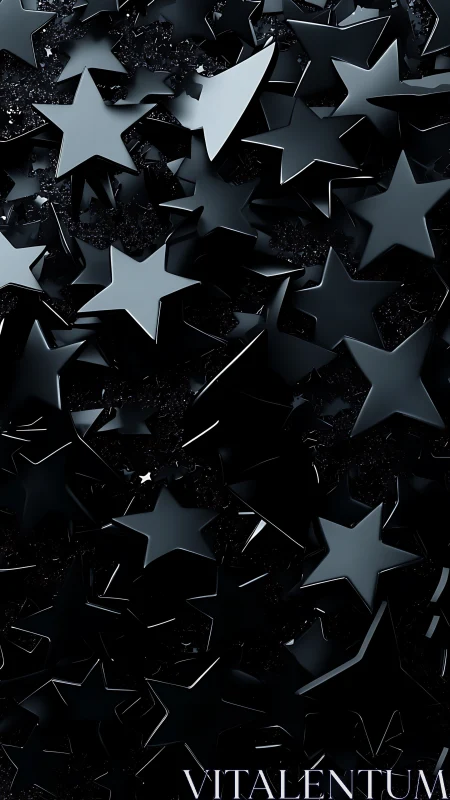 Gleaming black starfield spilled across a midnight surface.
