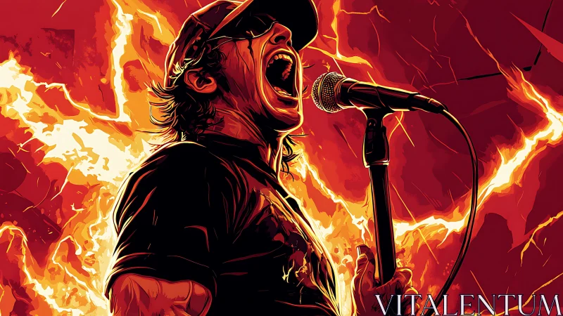 Fiery rock vocalist pours heart into a powerful live scream