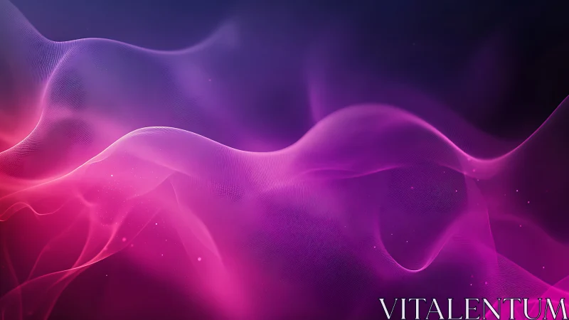 Iridescent magenta fluid waves with translucent mesh gradients.