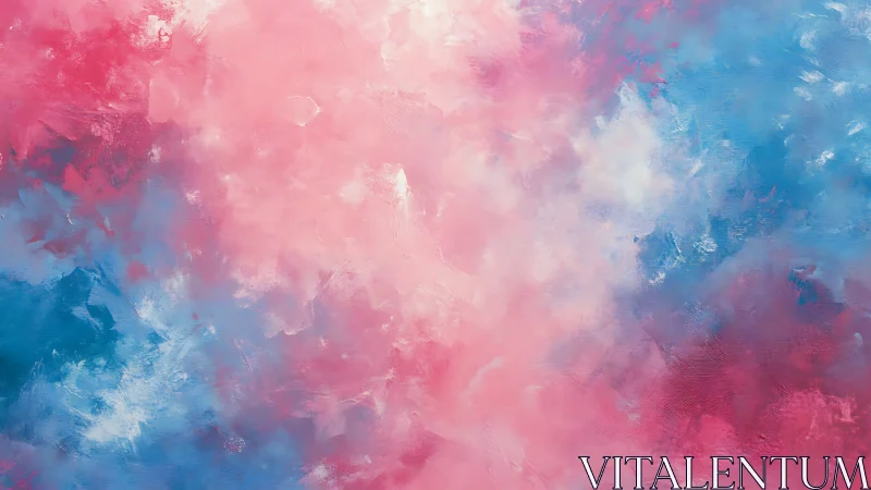 Cotton candy clouds drift through a soft electric daydream