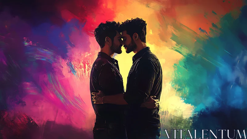 Chromatic Souls Converge in Radiant Embrace.