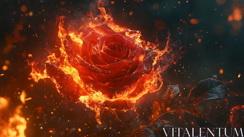 Pyrolytic Rose with Chromatic Flame Envelope.