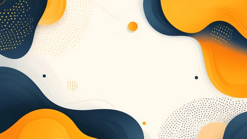 Waves of amber and midnight dance around a quiet center.