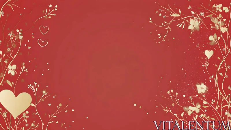 Romantic Red Garden Celebrating Love and Connection