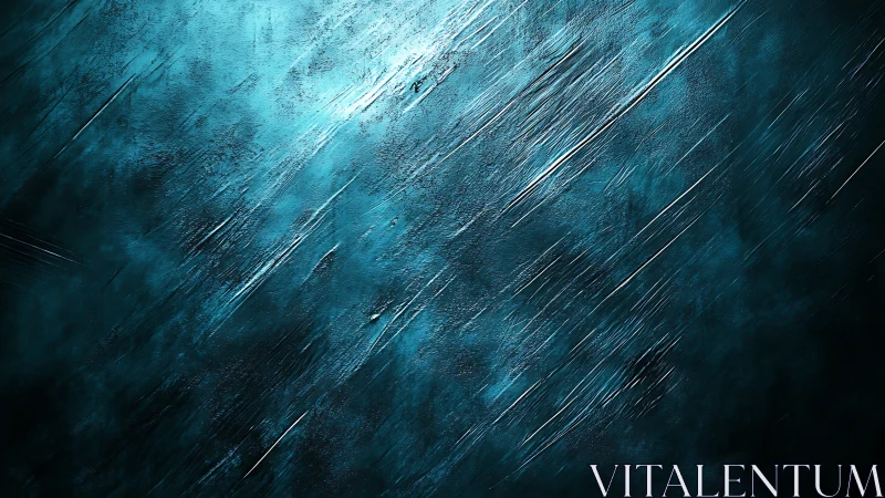 Teal scratched metal texture with diagonal light streaks.