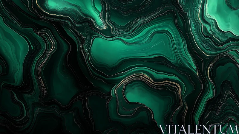 Green mineral-like abstract pattern with layered contours.