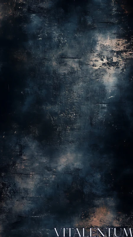 Moody textured midnight wall with muted copper accents.