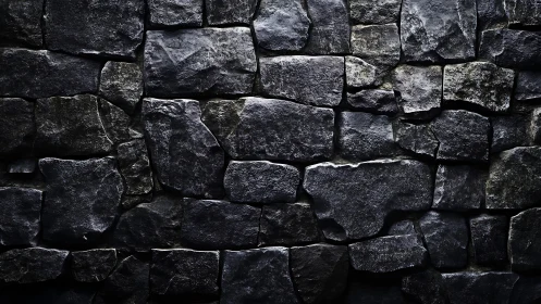 Dark textured stone wall with rugged, moody lighting effect.
