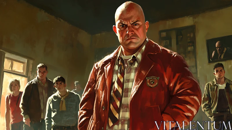 Grim headmaster storms the room, drowning rebels in silence